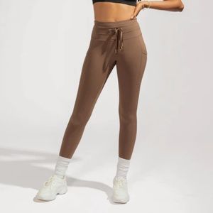 Cargo Drawstring Legging - Mochaccino Popflex